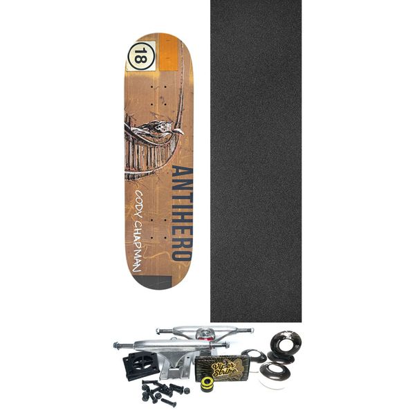 Anti Hero Skateboards Cody Chapman Intermodal Skateboard Deck - 8.5" x 32.18" - Complete Skateboard Bundle